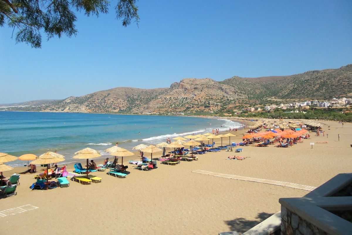 Pachia Ammos sandy beach in Paleochora